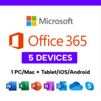 Microsoft Office 365 – 5 Devices (1-Year)