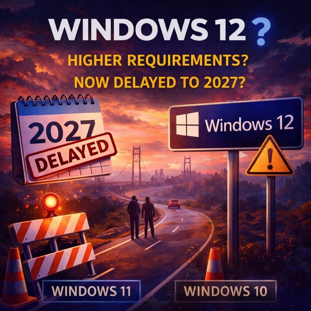 Windows 12 release date, delayed to 2027
